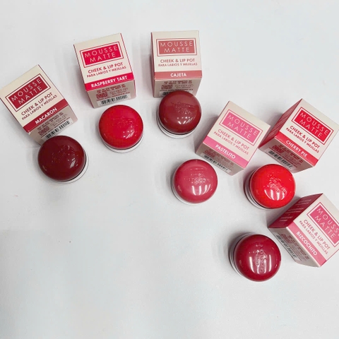 Phấn má & son kem lì dạng hũ Italia Deluxe Mousse Matte Cheek + Lip Pot