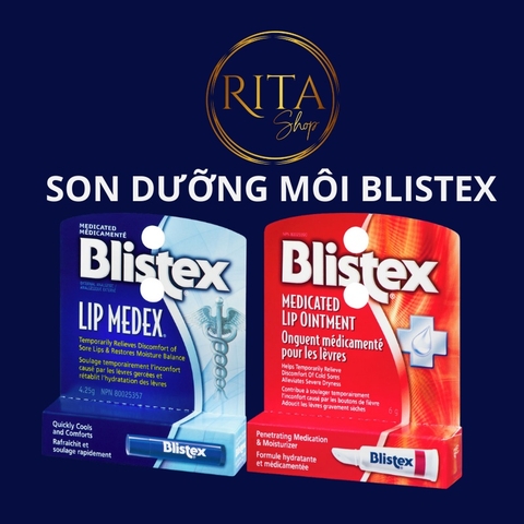 Son dưỡng môi Blistex giảm nứt nẻ làm mềm mịn môi