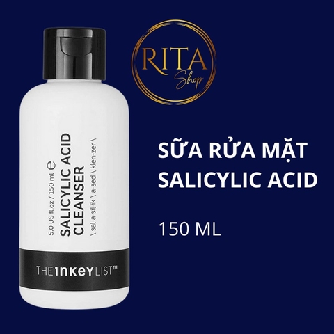 SRM giảm mụn The Inkey List Salicylic Acid Cleanser dành cho da dầu