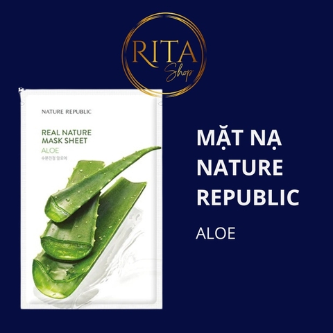 Mặt Nạ Giấy Dưỡng Da Nature Republic Real Nature Mask Sheet