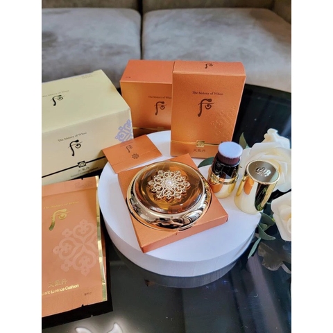 Set Cushion The Whoo Radiant SPF50+/PA+++ Kèm Lõi Thay Thế Tone 21
