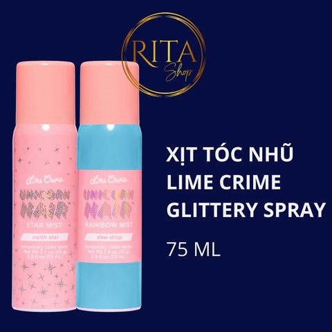Xịt Tóc Kim Tuyến Có Nhũ Lime Crime Unicorn Hair