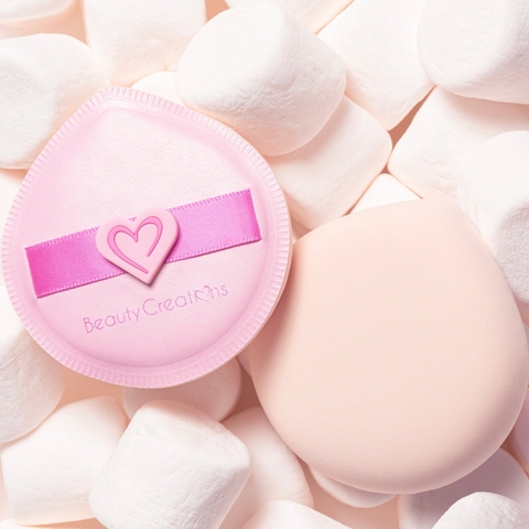 Set 2 Bông Phấn Beauty Creations Puffmallow Rubycell Puff Set