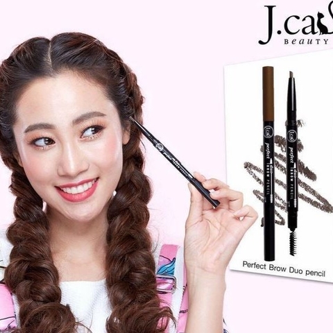 Chì kẻ chân mày 2 đầu J.Cat màu Light Brown