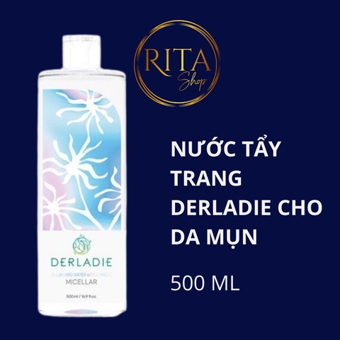 Nước tẩy trang Derladie Cleansing Water Witch Hazel dành cho da mụn 500ml