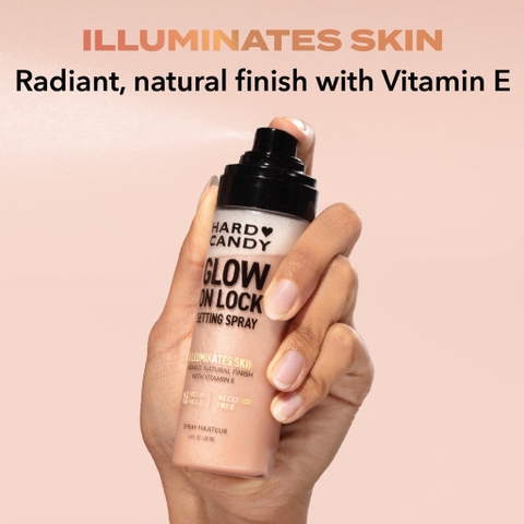 Xịt khoá Make up Hard Candy Glow On Lock