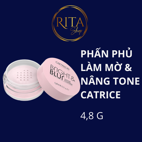 Phấn phủ nâng tông da sáng mịn Catrice Bright & Blur Loose Powder 4,8g