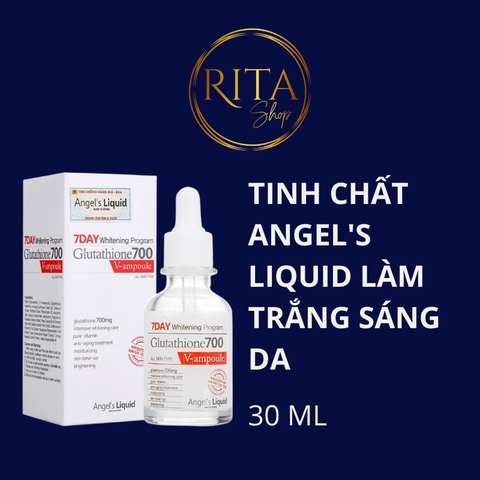 Huyết thanh Angel's Liquid Glutathione + 5% HA 7 Day Whitening Program 700V-Ampoule 30ml
