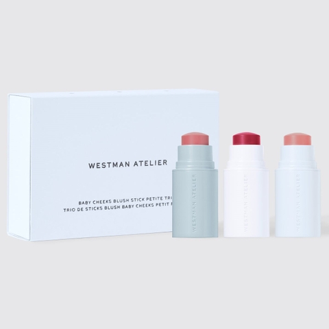 Set 3 thỏi má hồng Westman Altelier mini baby cheeks blush trio bản giới hạn 2025