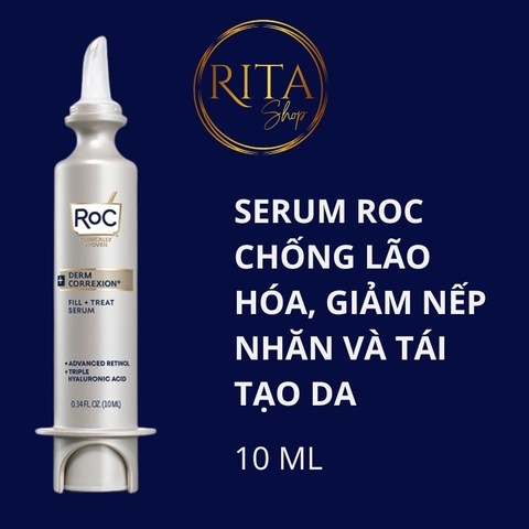 Serum RoC chống lão hóa, giảm nếp nhăn và tái tạo da Derm Correxion Fill & Treat Serum