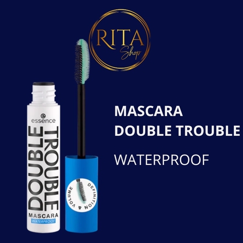 Mascara Essence Double Trouble Waterproof làm dài và cong mi phiên bản chống nước