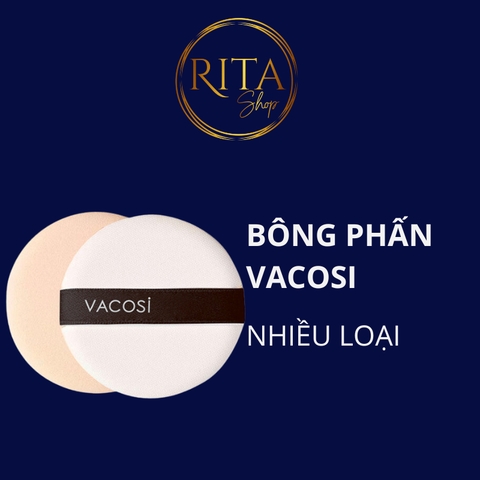 Bông phấn khô trang điểm Vacosi