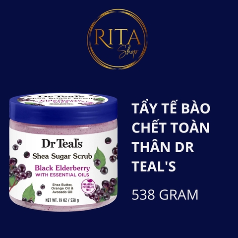 Tẩy tế bào chết dưỡng da Dr Teal's Shea Sugar 538g