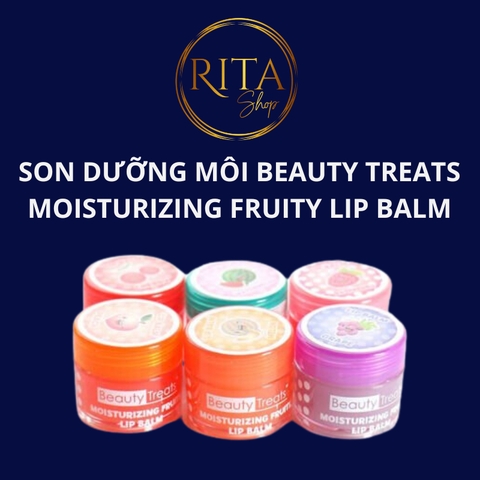 Son dưỡng môi không màu Beauty Treats Moisturizing Fruity Lip Balm