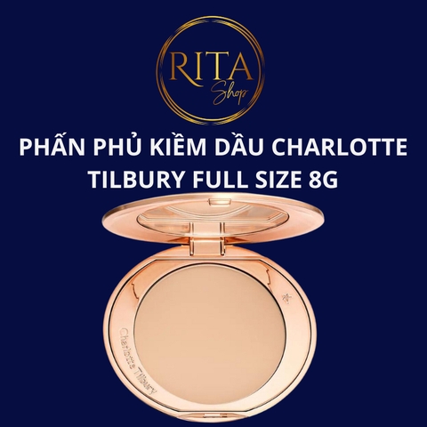 Phấn phủ kiềm dầu dạng nén Charlotte Tilbury full size 8g