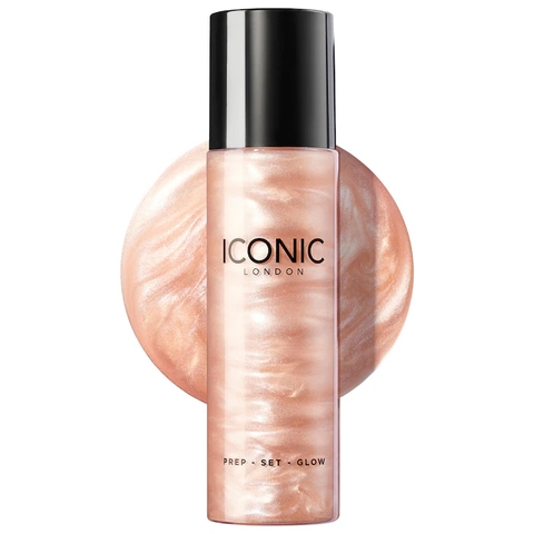 Xịt khóa nền dưỡng ẩm da Iconic London Prep Set Glow