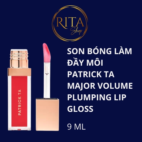 Son bóng dưỡng làm đầy và căng môi Patrick Ta Holiday Major Volume Plumping Gloss