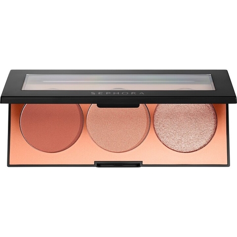 Bảng phấn má hồng bắt sáng Sephora Trio Face Palette màu Dare