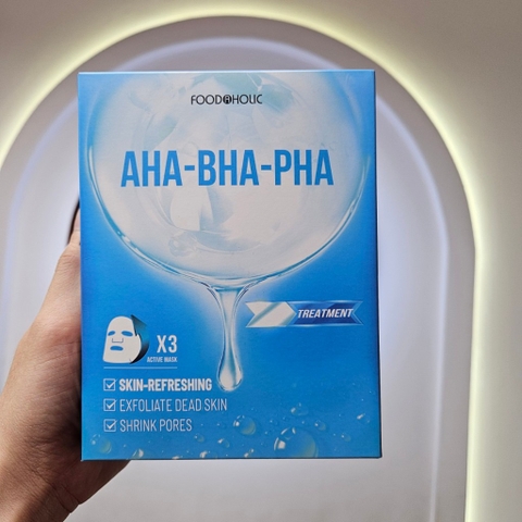Hộp 10 Miếng Mặt Nạ Foodaholic AHA-BHA-PHA