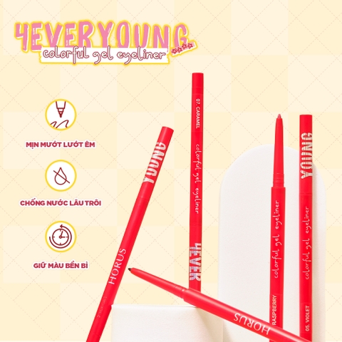 Chì kẻ mắt Horus 4everyoung Colorful Gel Eyeliner 0.1g