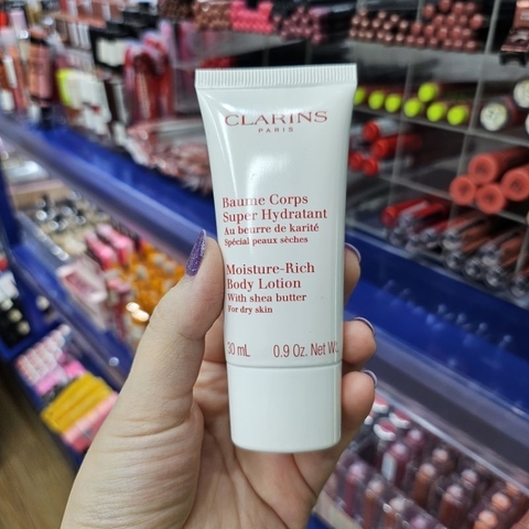 Kem dưỡng thể Cla rins moisture rich body lotion dành cho da khô 30ml