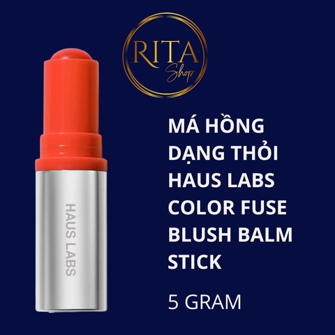 Thỏi má hồng Haus Labs Color Fuse Longwear Hydrating Glassy Lip + Cheek Blush Balm Stick