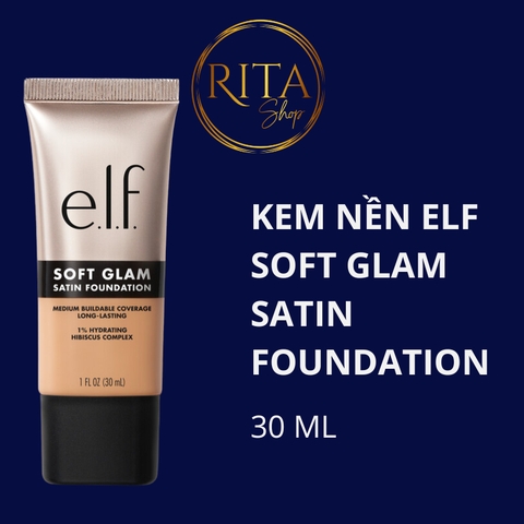 Kem nền dưỡng ẩm Elf Soft Glam Satin Foundation 30ml