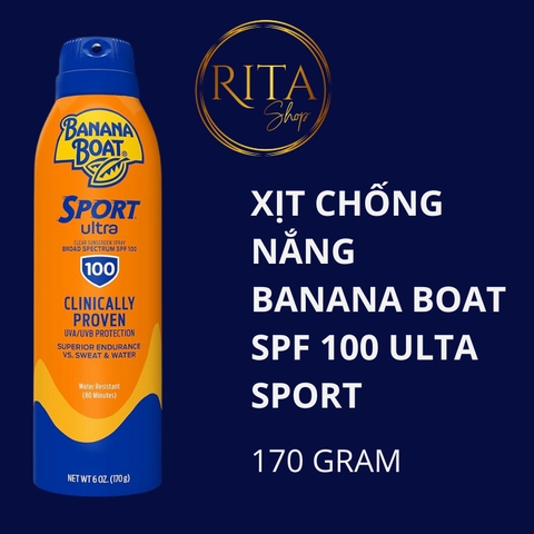 Xịt chống nắng Banana Boat Sport Ultra SPF 100
