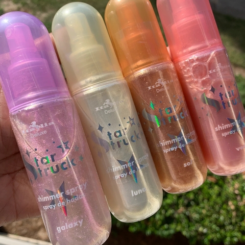 Chai xịt nhũ tóc và cơ thể Italia Deluxe Star Struck Shimmer Spray 70ml