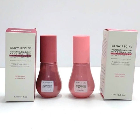 Má hồng dưỡng da Glow Recipe Watermelon Glow Niacinamide Dewy Flush - Brightening Serum Blush 12ml