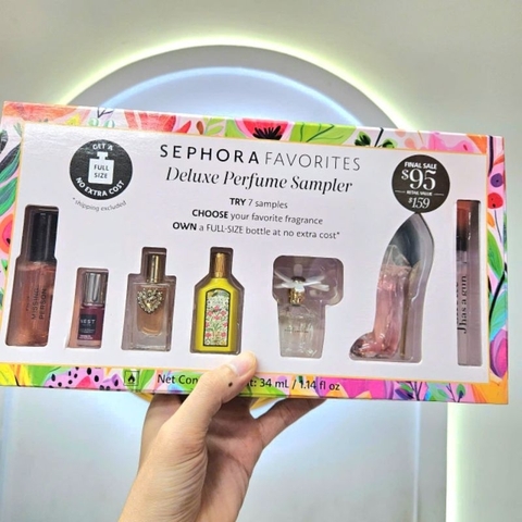 Set 7 chai nước hoa mini Sephora Favourites