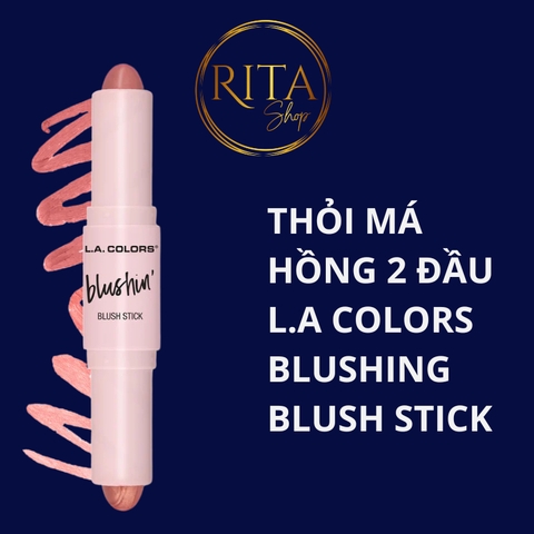 Thỏi má hồng dạng kem 2 đầu LA Colors Blushing Blush Stick