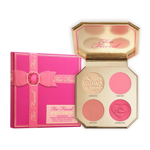 Bảng phấn má hồng bắt sáng Too Faced Jewel Crush Blush & Highlighter Face Palette bản giới hạn