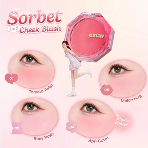 Má kem phấn Gslay Sorbet Cheek Blush 5g