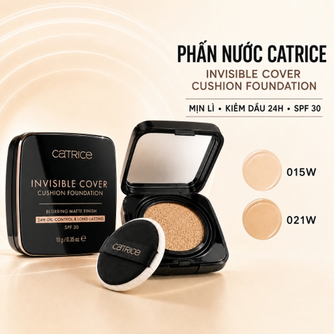 Phấn Nước Catrice Invisible Cover Cushion Foundation SPF 30 10G