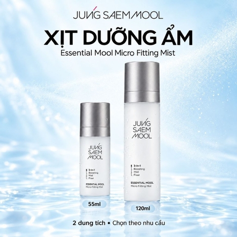 Xịt Khoáng Khóa Trang Điểm Dưỡng Ẩm JUNGSAEMMOOL Essential Mool Micro Fitting Mist