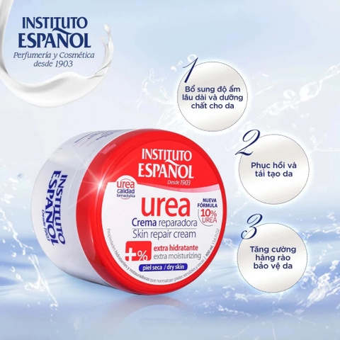 Kem dưỡng Instituto Espanol 10% Urea Crema Reparadora Extra Hidratante 30ml