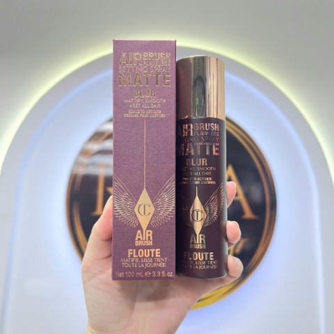 [100ml] Xịt khóa nền làm lì và mờ mịn da Charlotte Tilbury Airbrush Flawless Matte Blurring & Waterproof Setting Spray