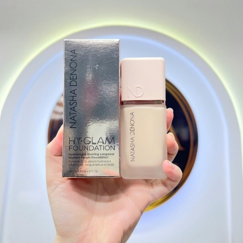 Kem nền căng bóng làm mờ mịn da NATASHA DENONA Hy-Glam Hydrating & Blurring Luminous Longwear Serum Foundation
