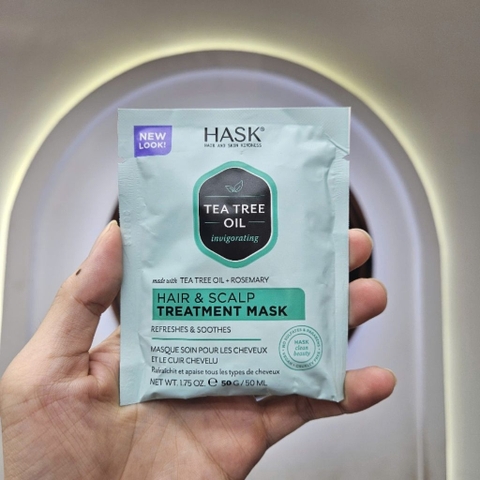 Mặt nạ phục hồi, dưỡng tóc mềm mượt Hask hair mask 50ml