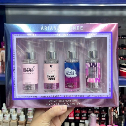 Set 4 chai xịt thơm cơ thể Ariana Grande Body Mist