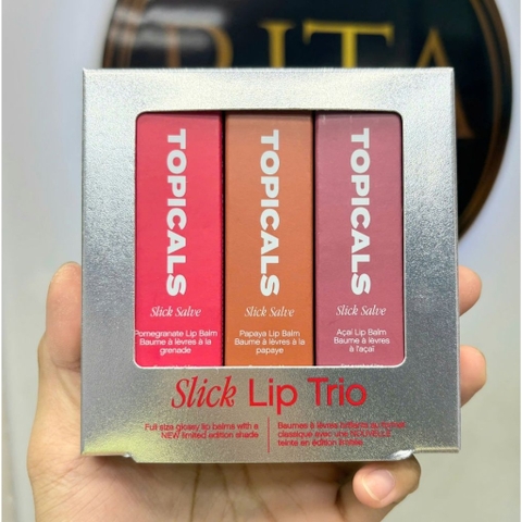Set 3 son Topicals Slick Salve Glossy Lip Balm full size