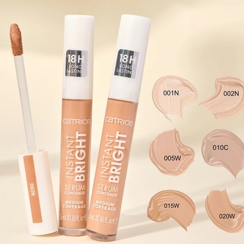 Che khuyết điểm serum làm sáng da Catrice Instant Bright Serum Concealer