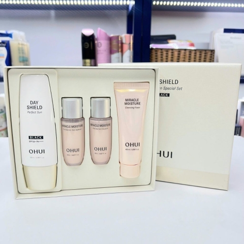 Set kem chống nắng kiểm soát dầu OHUI Day Shield Perfect Sun Black Spf 50+/PA++++