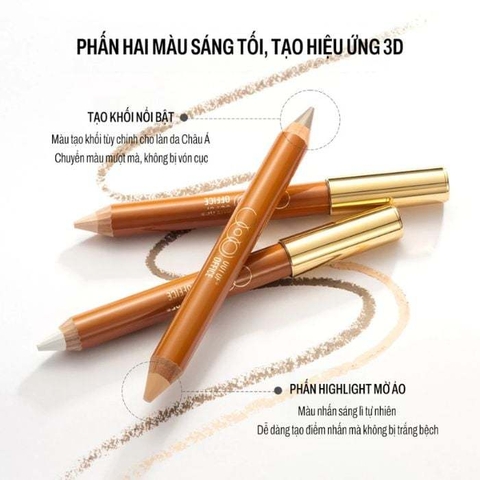 Bút Kem Tạo Khối & Bắt Sáng Hai Đầu OUT OF OFFICE Contour & Highlight Duo Pencil
