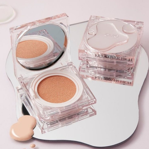 Phấn nước Cushion Clio Kill Cover HIGH GLOW SPF50+ PA++++ dưỡng da căng bóng