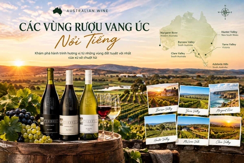 Các Vùng Rượu Vang Úc Nổi Tiếng