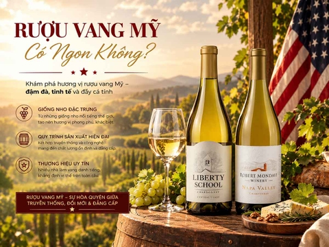 Rượu Vang Mỹ Có Ngon Không?