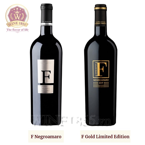 So Sánh Rượu Vang Ý F Gold 24K Limited Edition và F Negroamaro