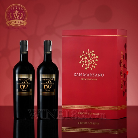 Hộp quà 2 chai rượu vang đỏ 60 Sessantanni (60 Gold)